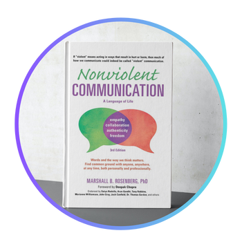 Illustration of 'Non-Violent Communication' by Marshall Rosenberg, PhD - Book Summary Blog at Atomic Reads