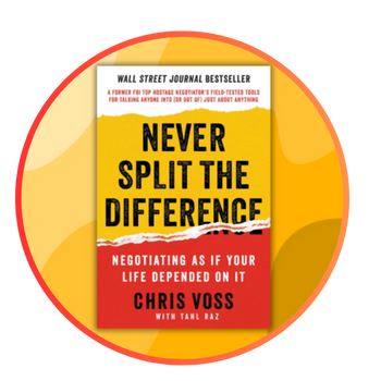 illustrating atomic reads nonfiction self-help never split the difference chris voss book cover